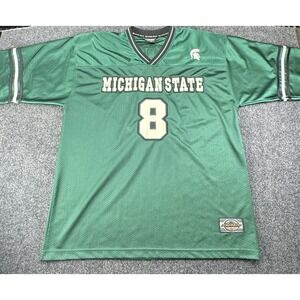 Vintage Top of the World Michigan State Spartans #8 Jersey XL Green Mesh Korea